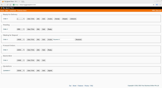 From quotation to order to invoice